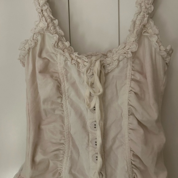 Ecote Olive Ruffled Drop Waist
Milkmaid Mini Dress - Picture 2 of 7